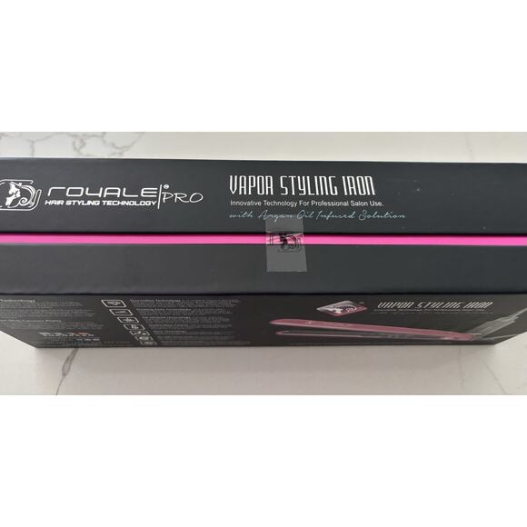 Royale Pro Vapor Pink Styling Iron- Brand New In Box-- Flat Iron Straighter - Picture 3 of 5